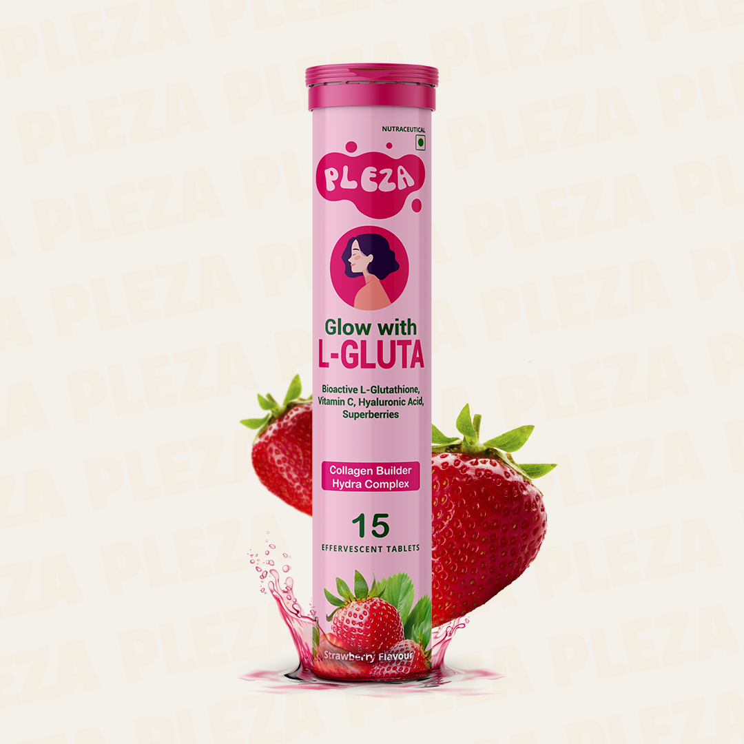 Glow with L-Glutathione & Collagen | Skin Glow Tablets  Pleza