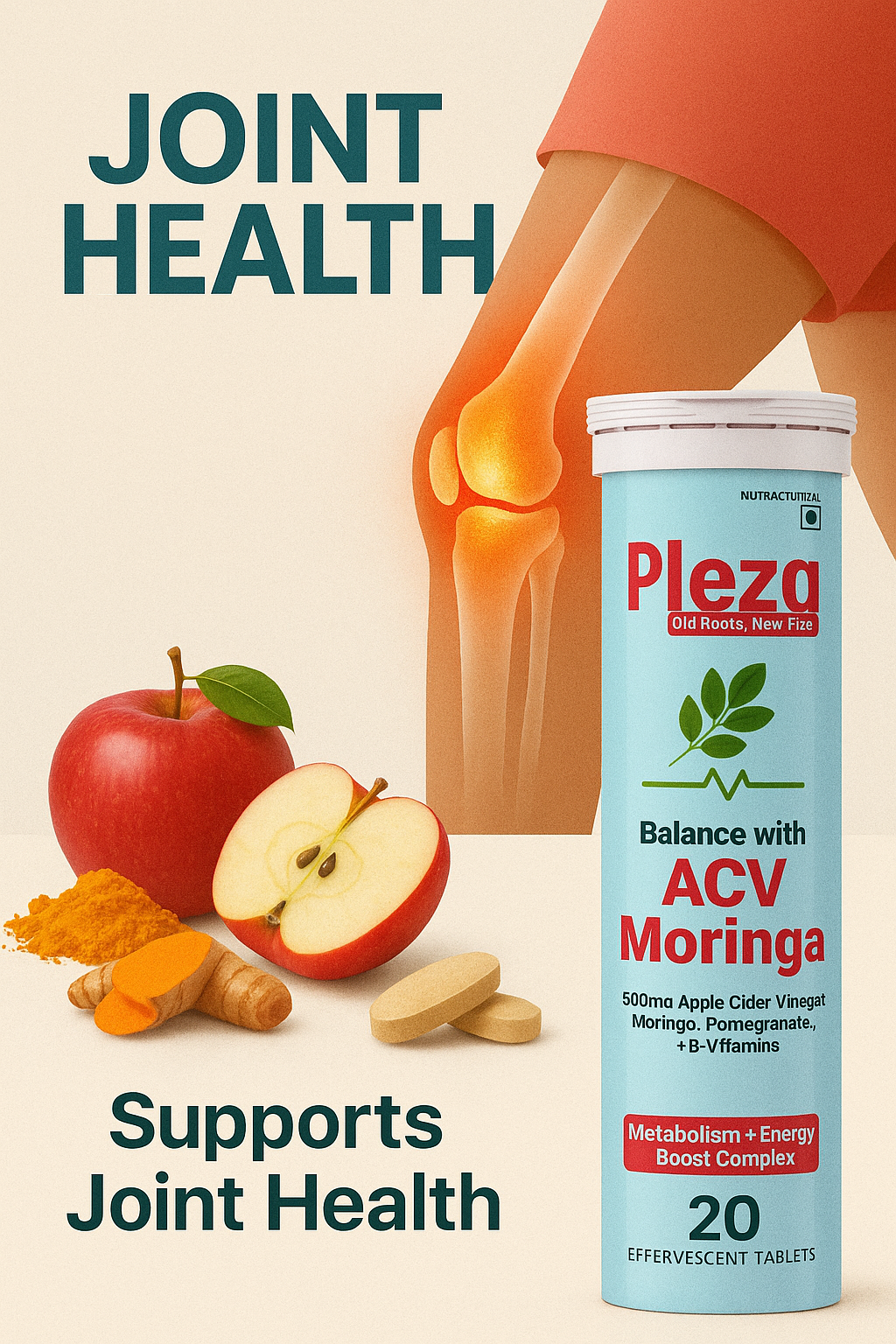 Why Pleza’s ACV + Moringa Tablets Are Your New Secret Weapon for Joint Health