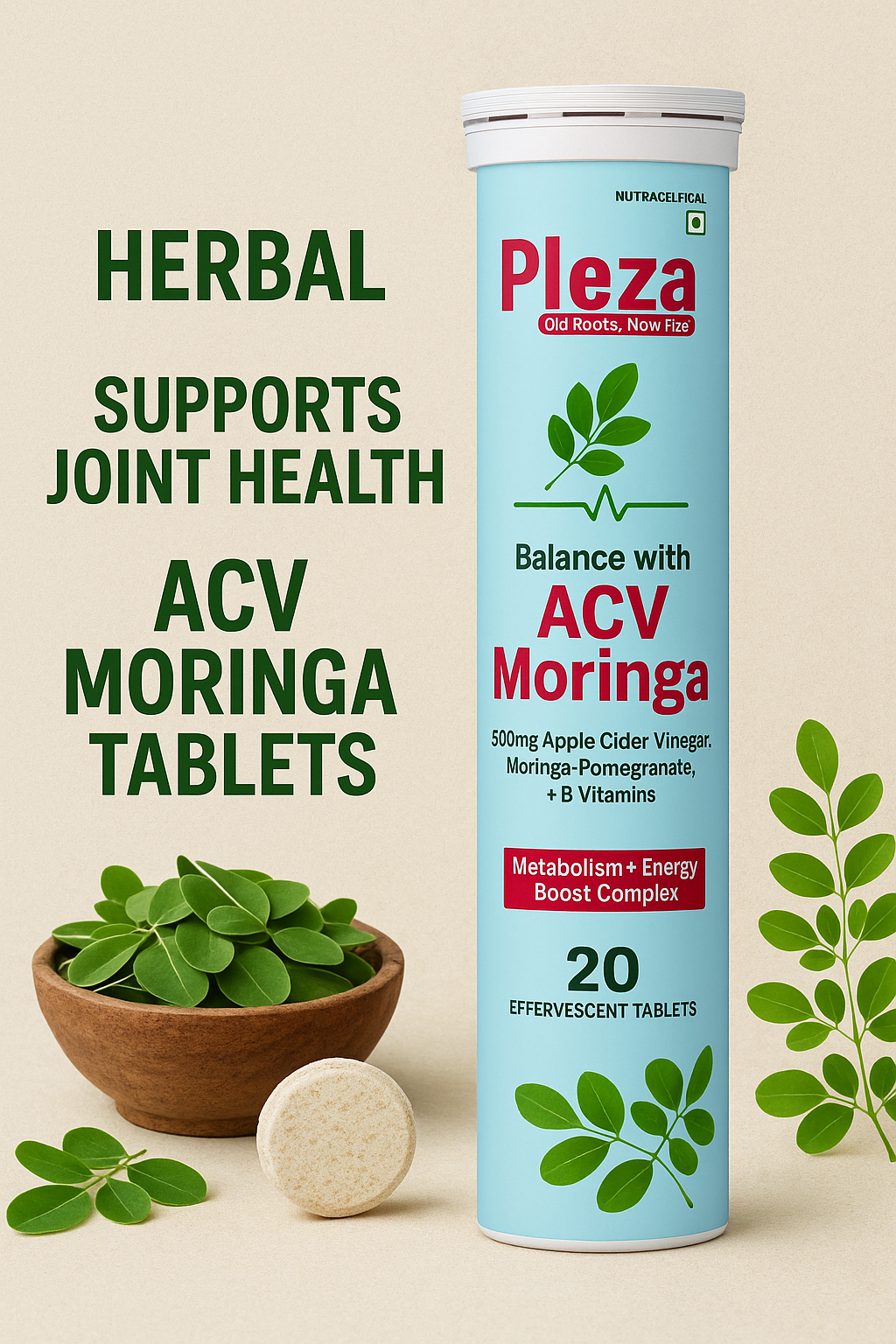 Total Wellness in One Tablet: ACV + Herbal Formula for Heart, Liver, Joints & More