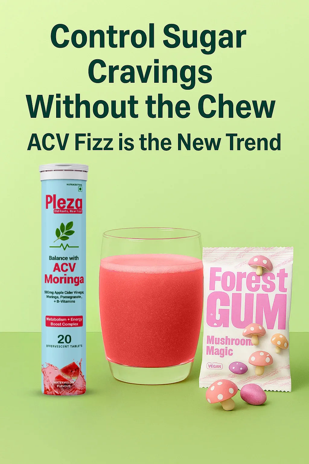 Control Sugar Cravings Without the Chew — ACV Fizz is the New Trend