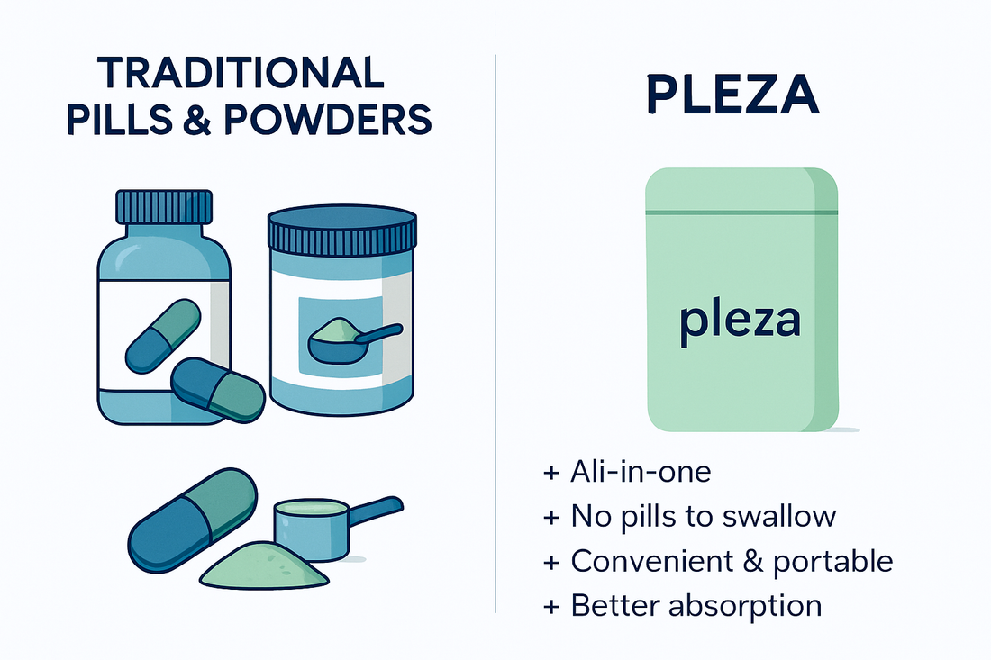 Pleza vs. Traditional Pills & Powders: Why Effervescent is the Smarter Way to Detox & Boost Libido