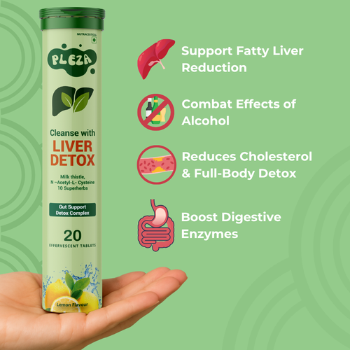 Pleza Liver Detox Supplement – NAC & Milk-Thistle