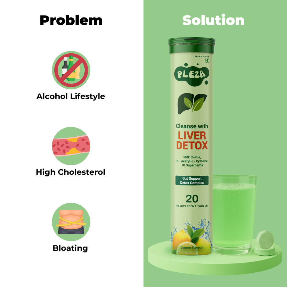 Pleza Liver Detox Supplement – NAC & Milk-Thistle