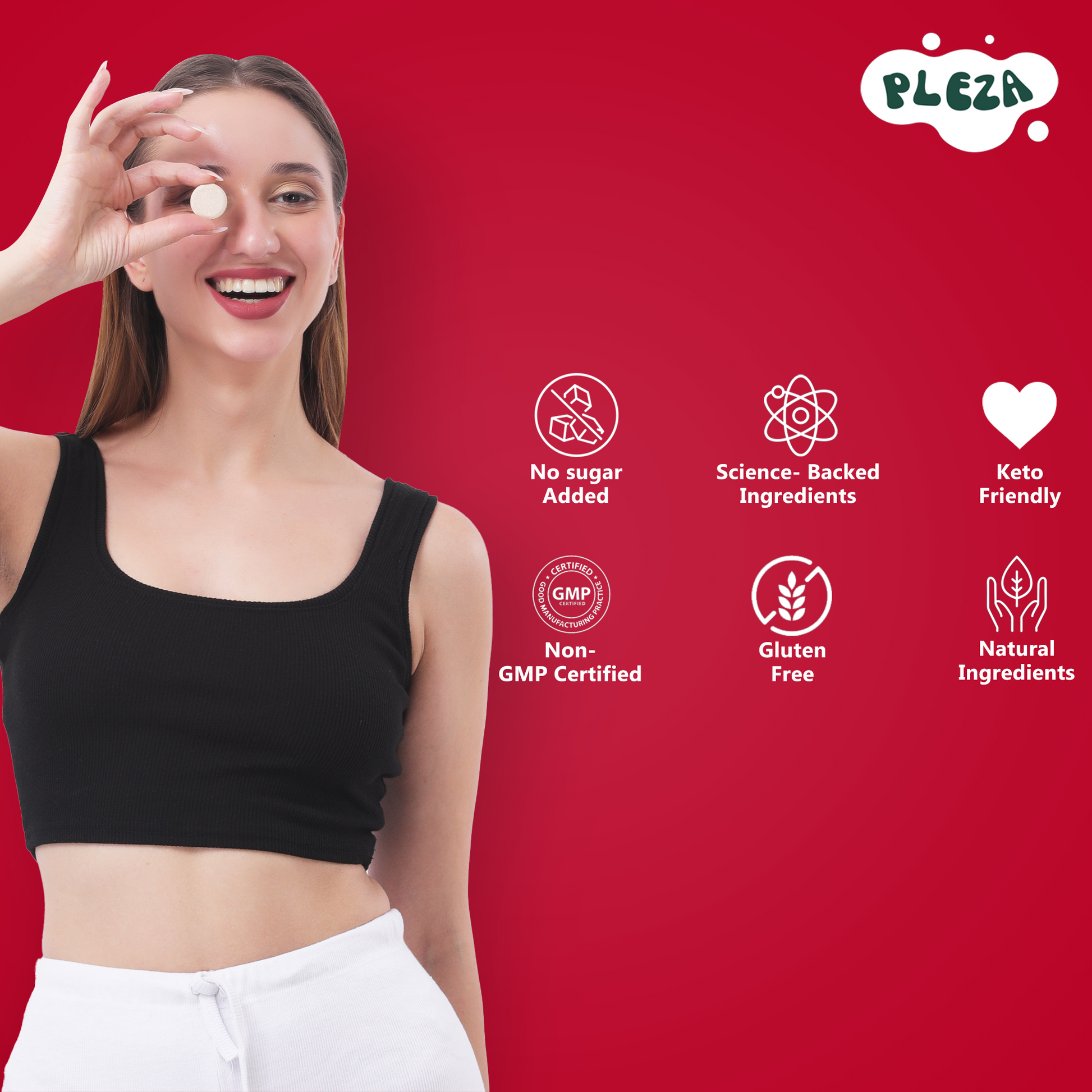 Pleza ACV + Moringa Supplement with 500 mg Apple Cider Vinegar