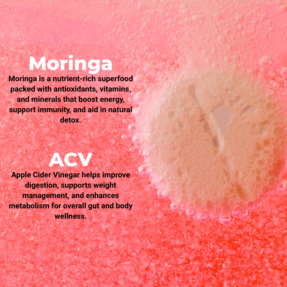 Pleza ACV + Moringa Supplement with 500 mg Apple Cider Vinegar