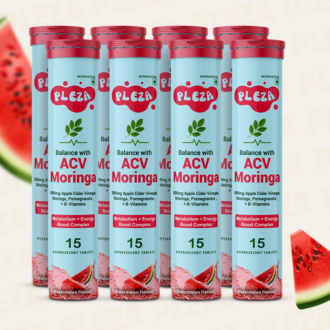 Pleza ACV + Moringa Supplement with 500 mg Apple Cider Vinegar