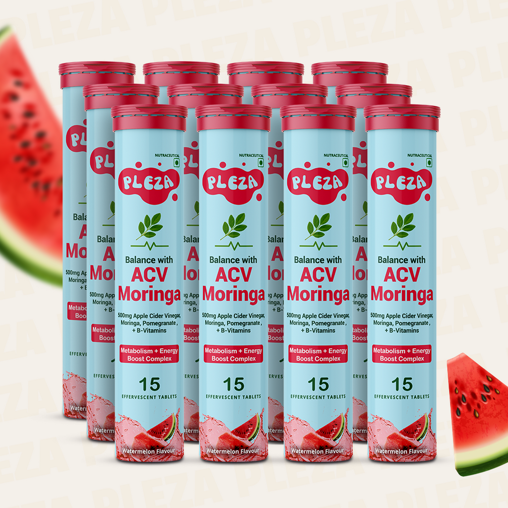 Pleza ACV + Moringa Supplement with 500 mg Apple Cider Vinegar