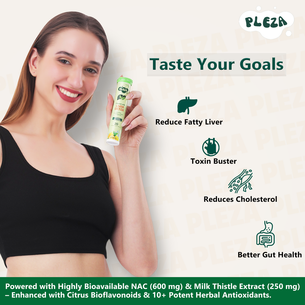 Pleza Liver Detox Supplement – NAC & Milk-Thistle