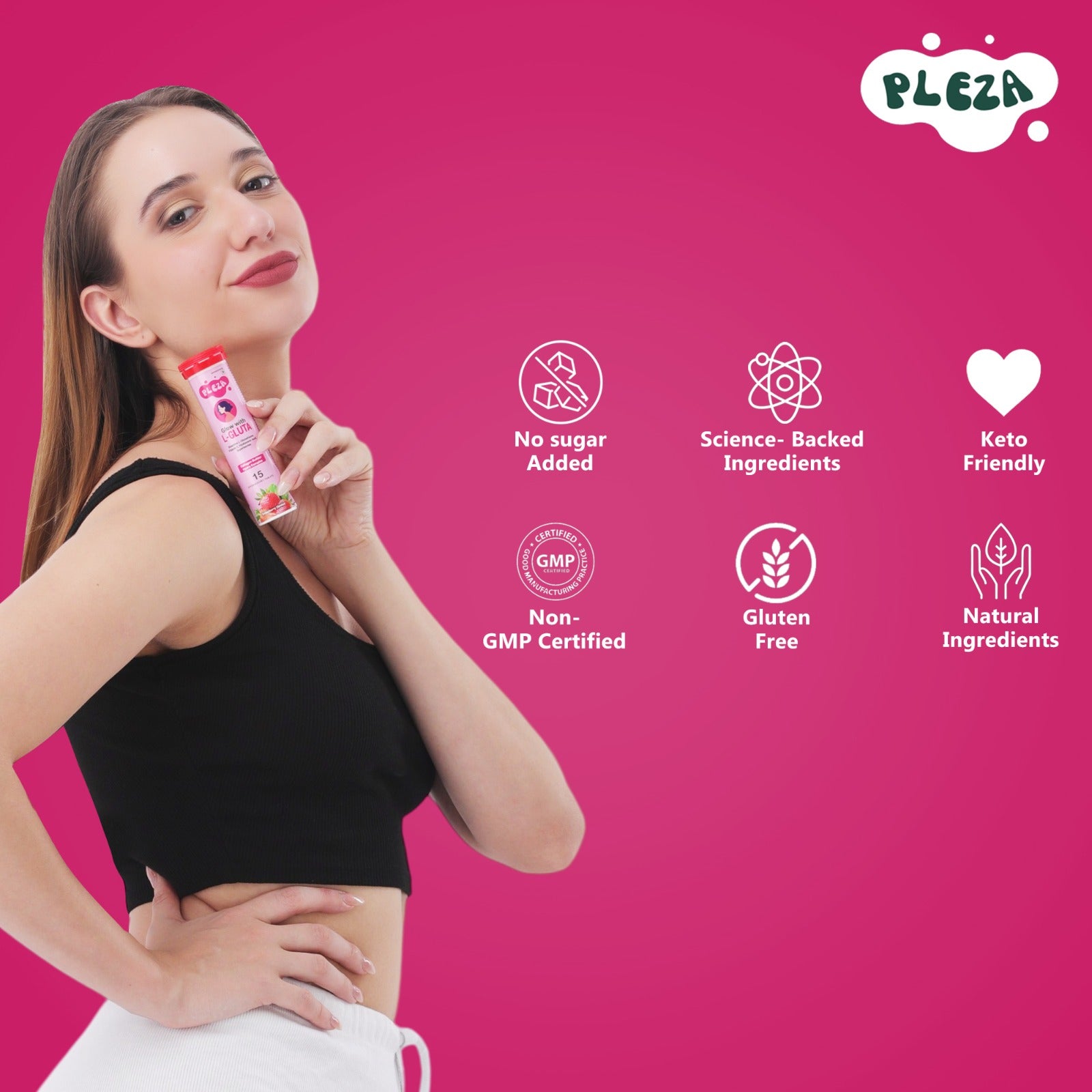 Pleza Gluta – Skin Glow Effervescent Tablets